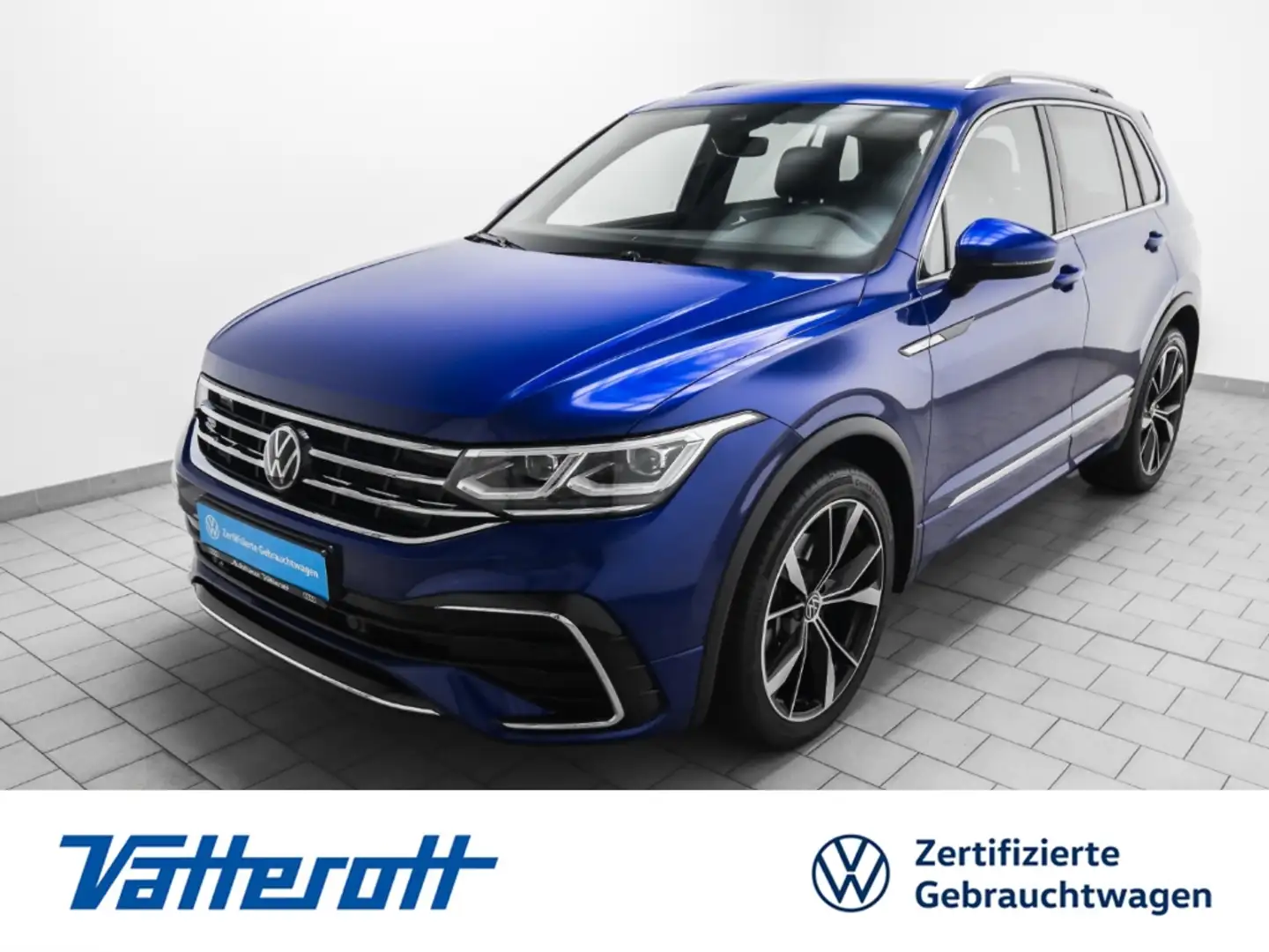 Volkswagen Tiguan 2.0 TSI 4M R line Pano AHK Kamera Blau - 1