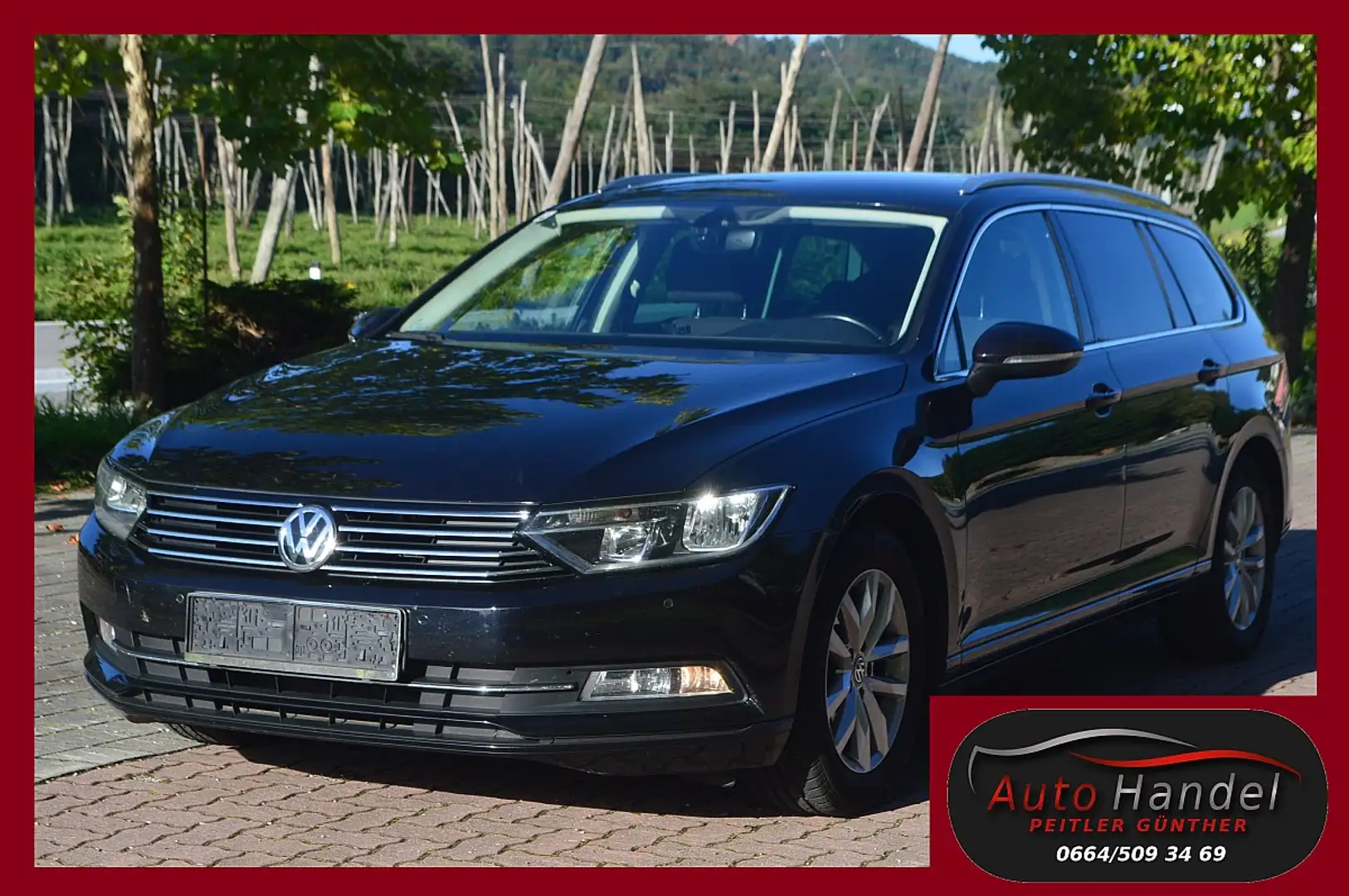 Volkswagen Passat Variant 1,6 TDI+NAVI+PDC+SHZ+TEL Zwart - 1
