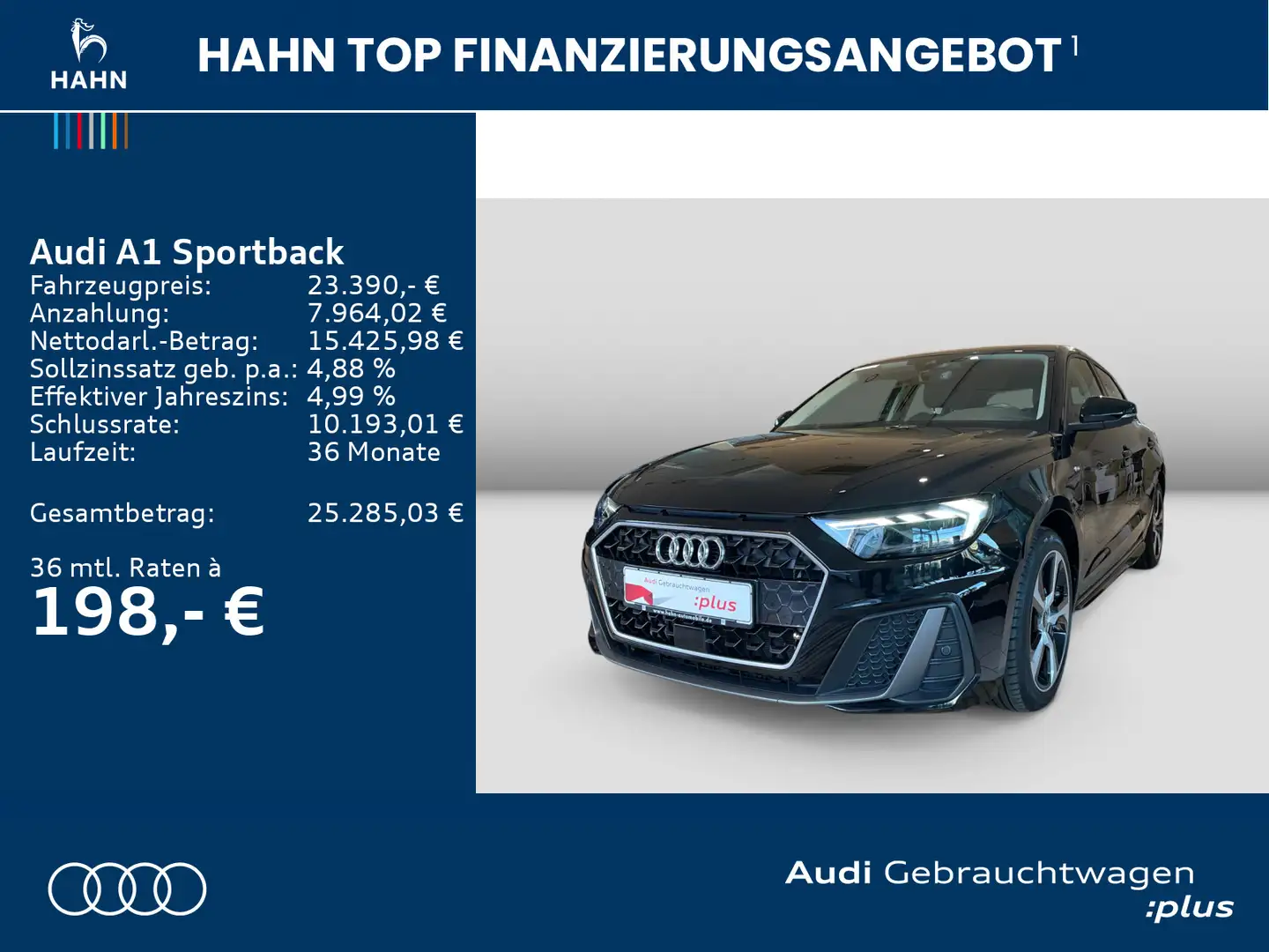 Audi A1 30TFSI 6-Gang S-line Navi LED CAM Schwarz - 2