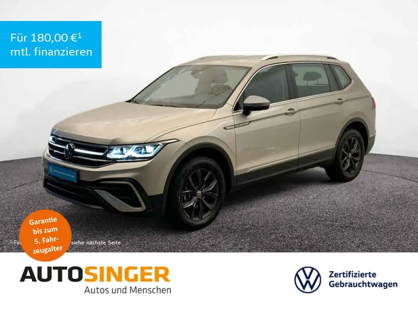 Volkswagen Tiguan Allspace Life TDI DSG 4M 7S NAV*AHK*MATRIX Argintiu - 1