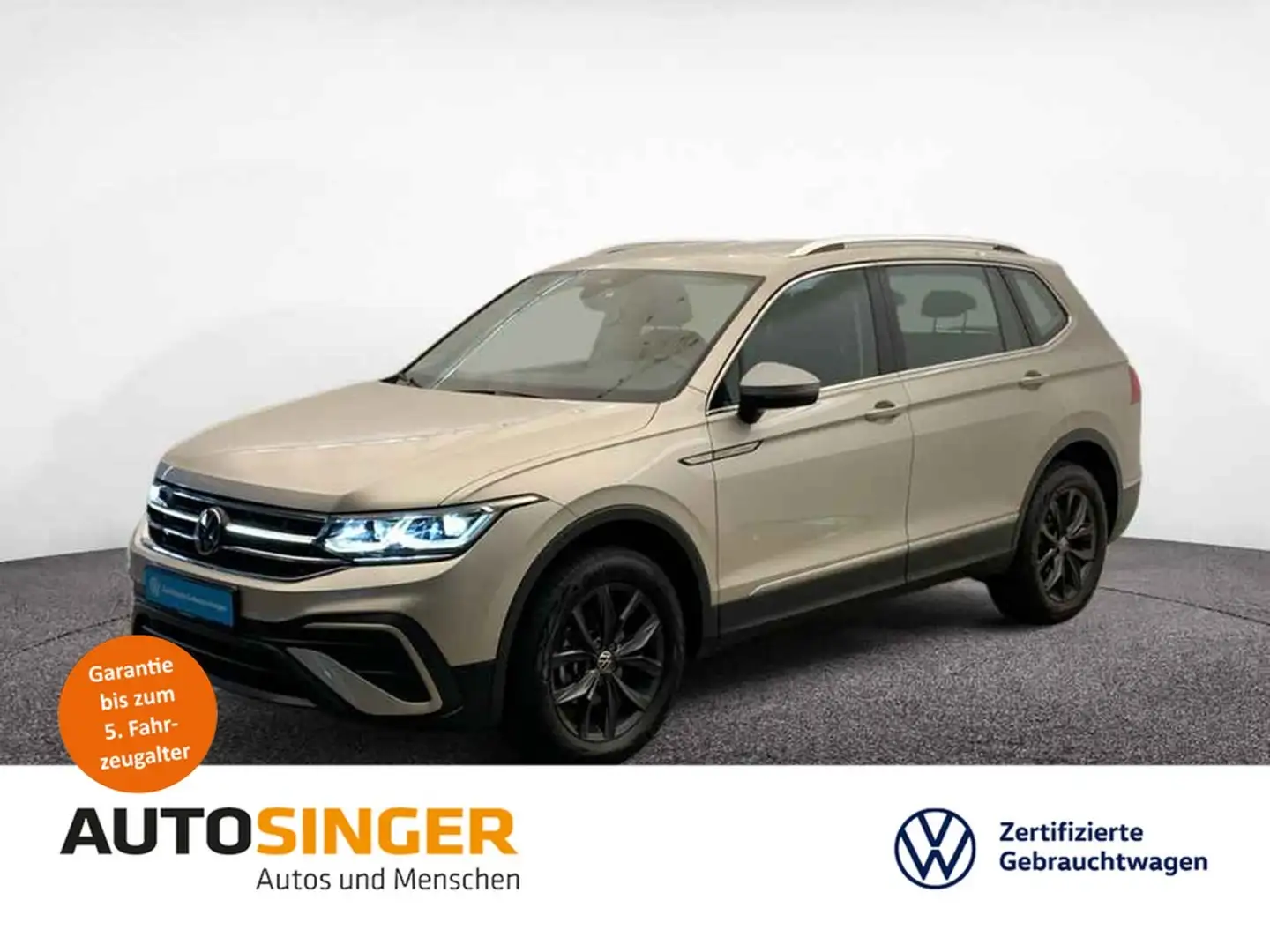 Volkswagen Tiguan Allspace Life TDI DSG 4M 7S NAV*AHK*MATRIX Plateado - 1