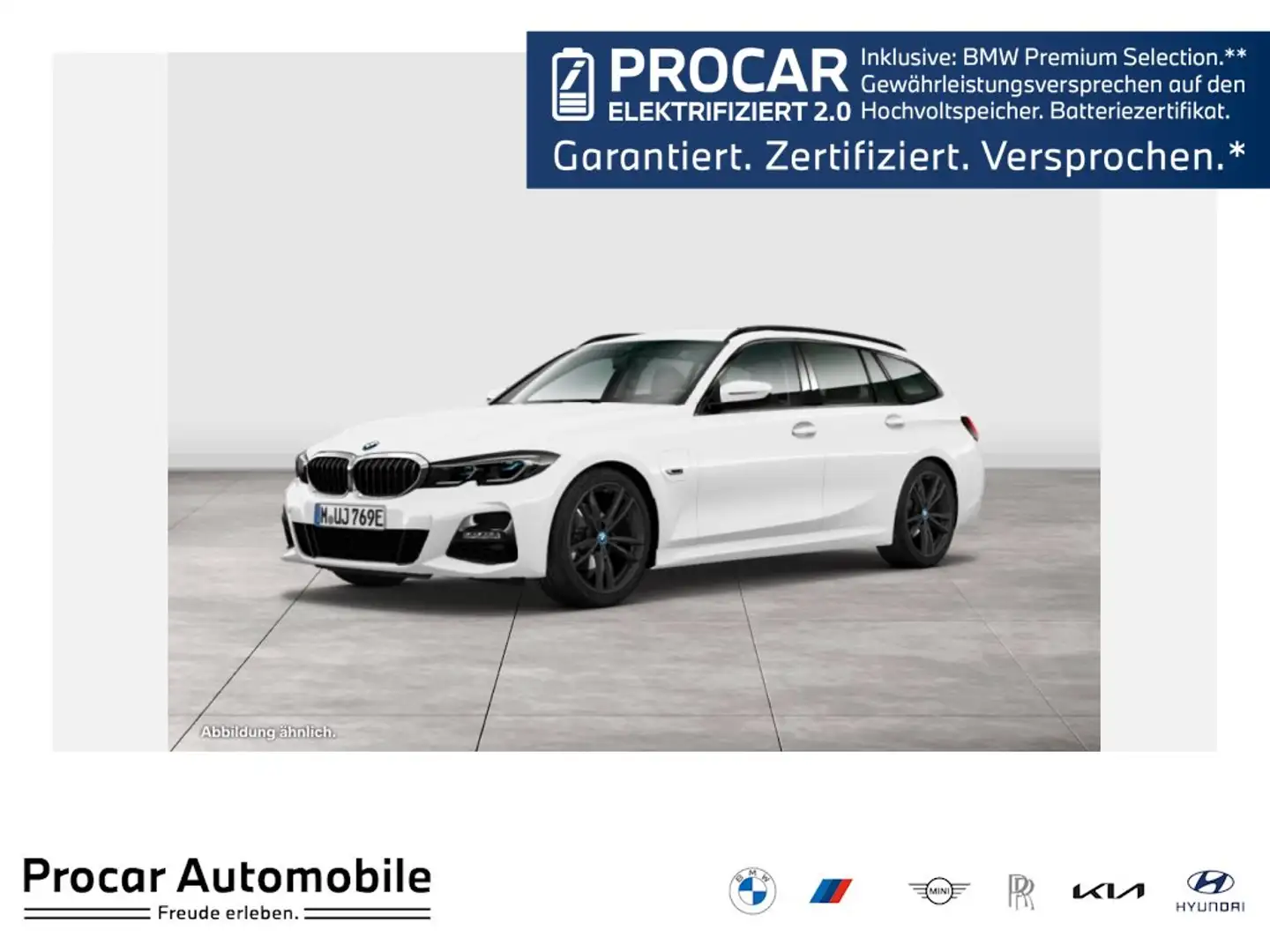 BMW 330 e Touring+MSPORT+LASER+LCPROF+HEAD-UP+MEMORY Weiß - 1