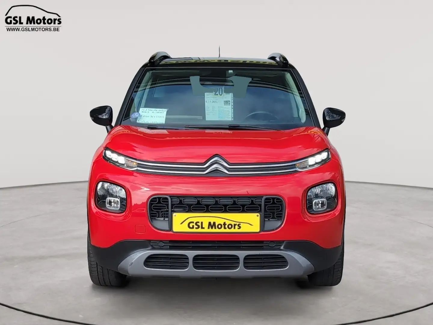 Citroen C3 Aircross 1.2 110cv rouge 10/19 86.625km Airco GPS Capteurs Rood - 2