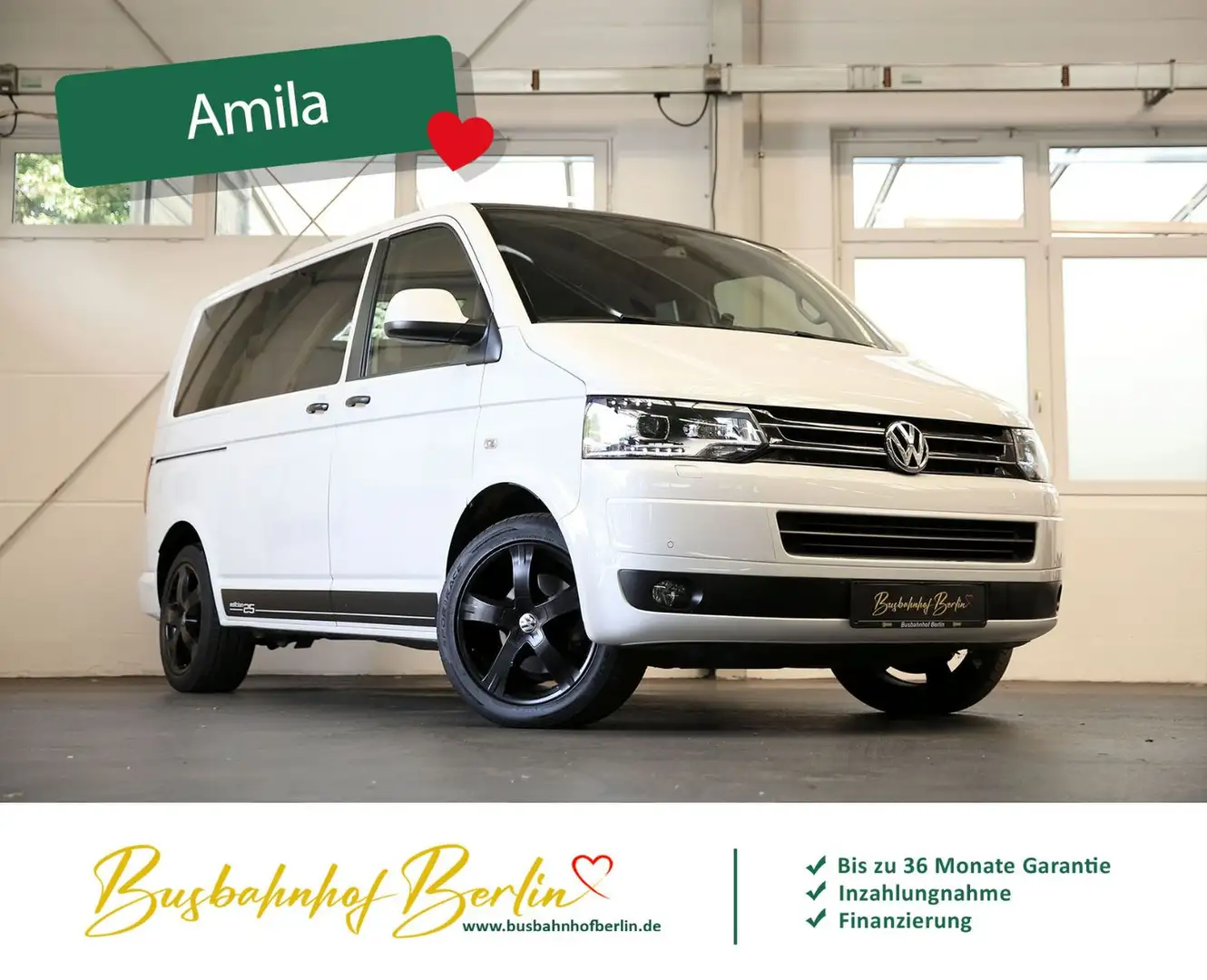 Volkswagen T5 Multivan Edition25 DSG Xenon große Klima AHK Weiß - 2