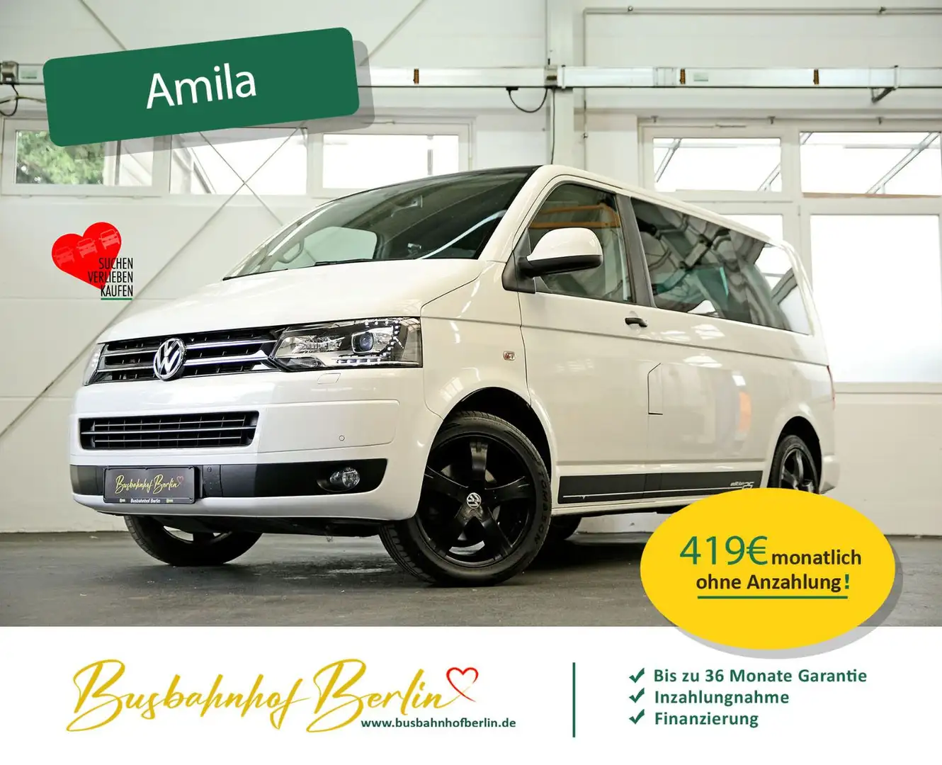 Volkswagen T5 Multivan Edition25 DSG Xenon große Klima AHK Weiß - 1
