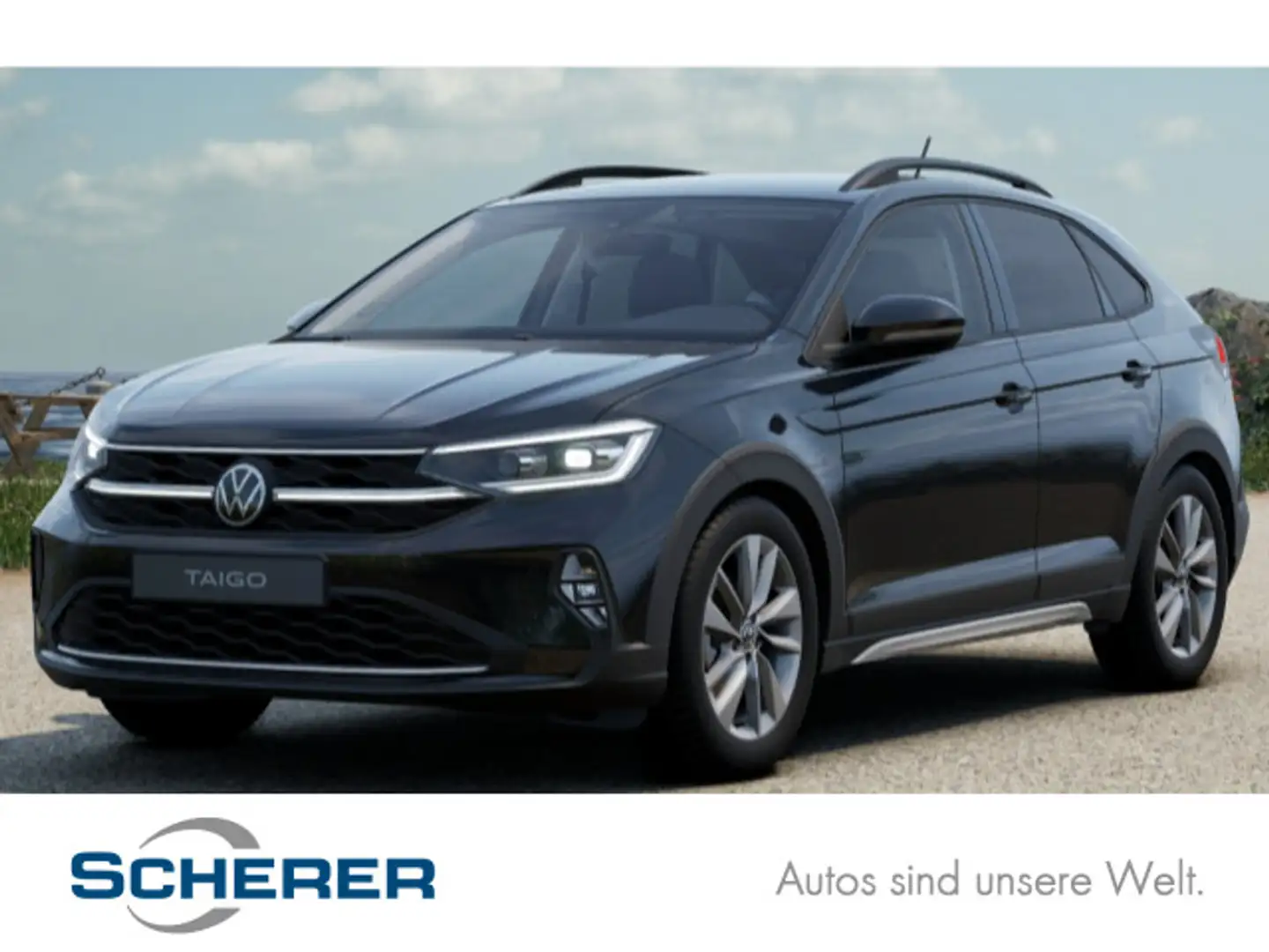 Volkswagen Taigo 1,5 TSI GOAL DSG/LED/Rückfahrkamera/PDC/Ga Schwarz - 1