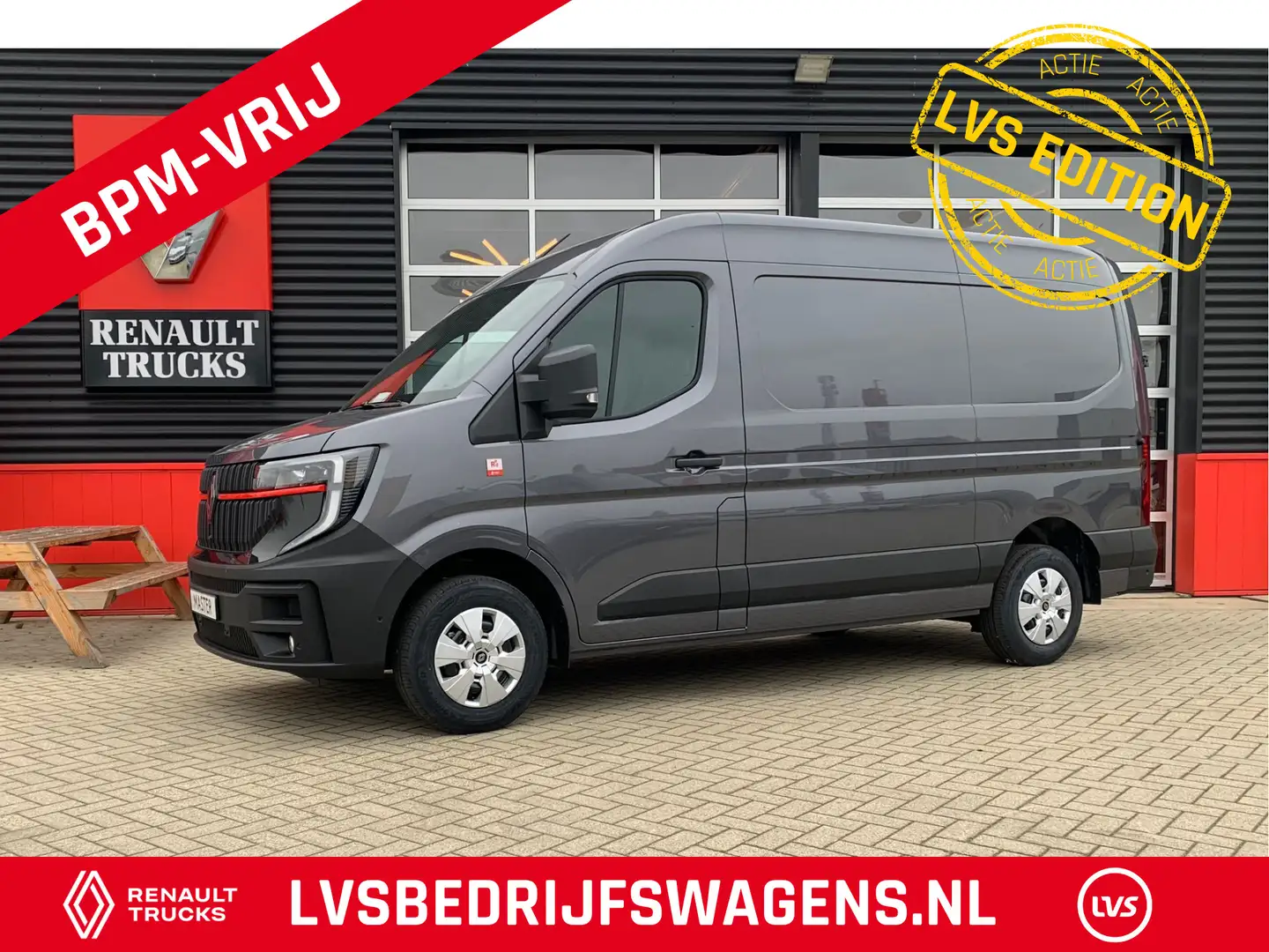 Renault Master T35 2.0 dCi 150 PK L2H2 Multimedia met Google serv Grijs - 1