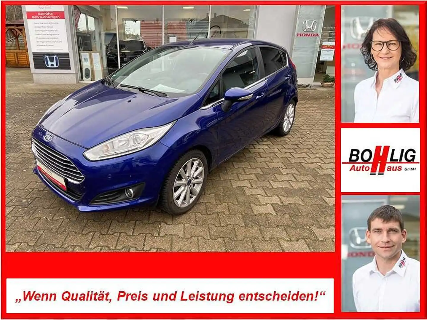Ford Fiesta 5-Türer 1.0 EcoBoost Powershift Titanium Blau - 1