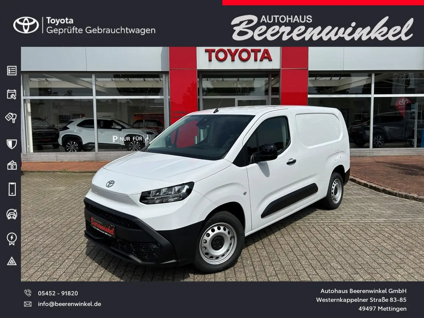 Toyota Proace City 1,5-l-D-4D L2 Meister Blanc - 1