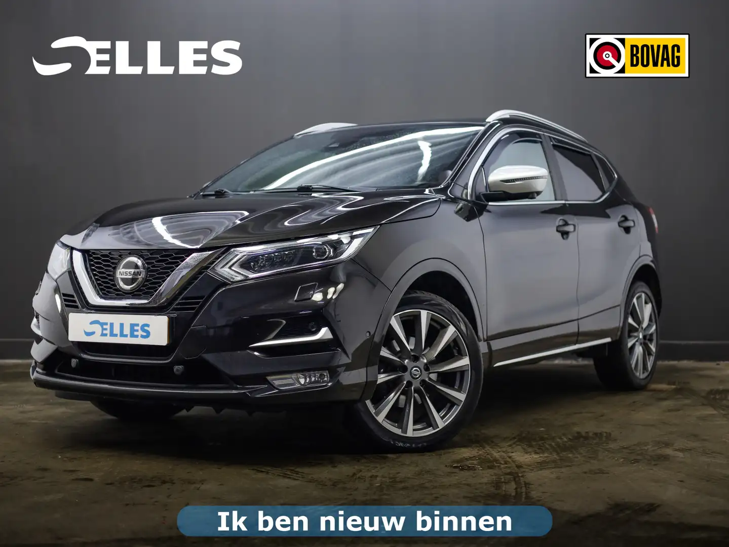 Nissan Qashqai 1.3 DIG-T Tekna + | Trekhaak | Bose Audio | Panora Zwart - 1