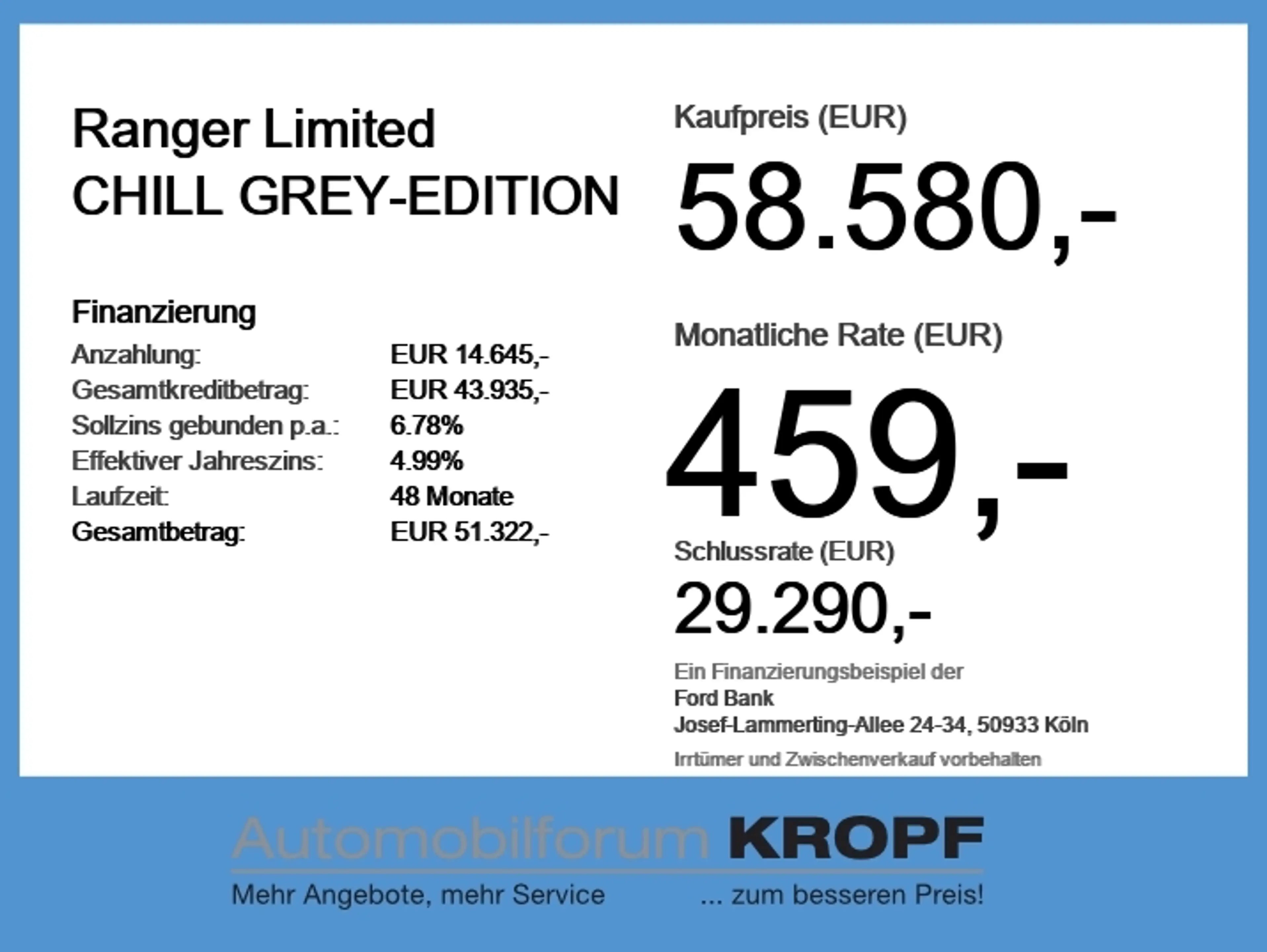 Ford Ranger Limited CHILL GREY-EDITION AHK*iACC*LED — photo 6