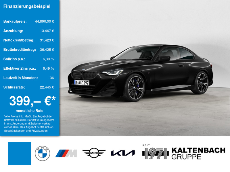 BMW 240 Mi xDrive LED NAVI H/K KAMERA LEDER SHZ