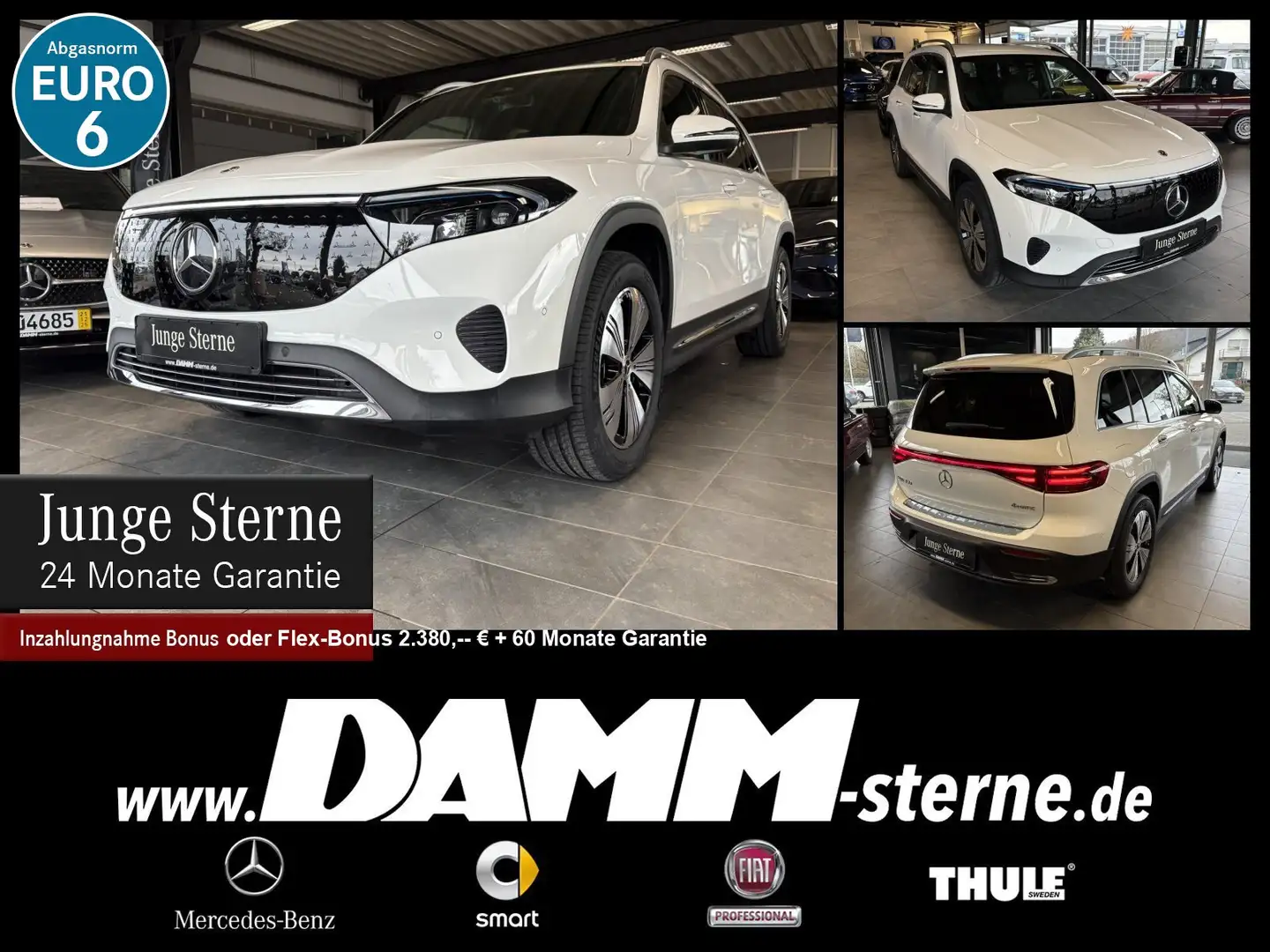 Mercedes-Benz EQB 350 EQB 350 4M Progressive Adv.+/AHK/70kW/+WR+60M GA Weiß - 1