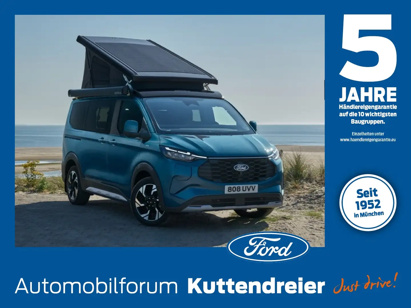 Ford Transit Custom 2.0 EcoBlue 320 L1 AWD  Nugget Blauw - 1