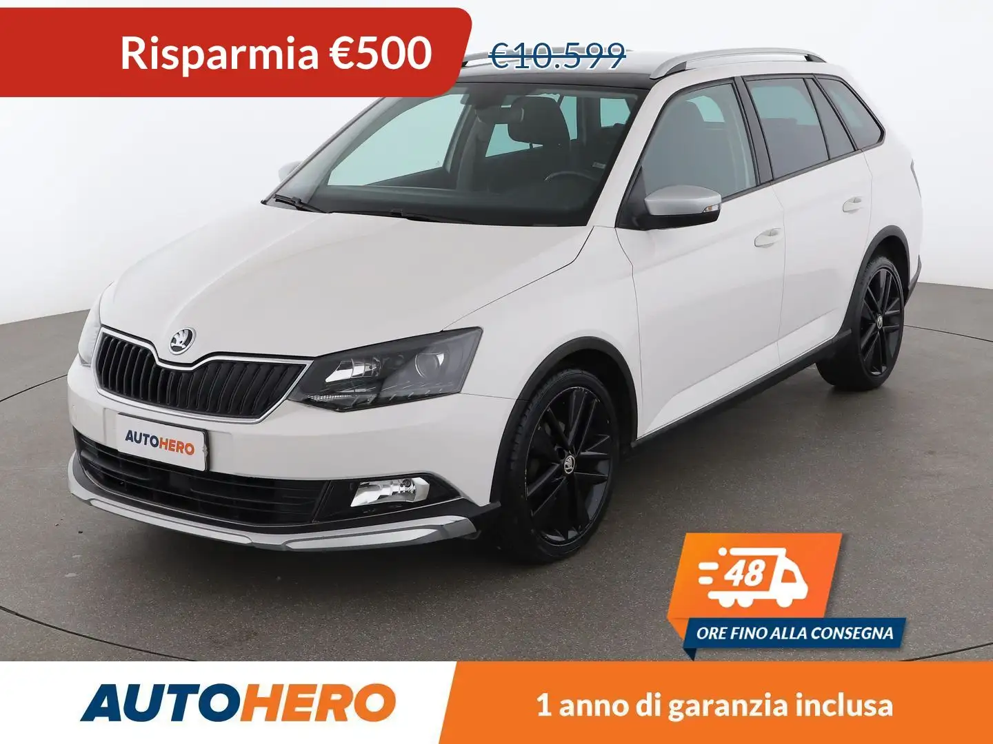 Skoda Fabia 1.4 TDI ScoutLine Wagon 90 CV Bianco - 1