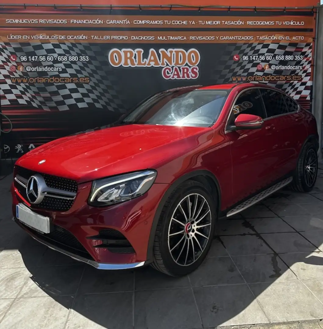 Mercedes-Benz GLC 220 Coupé 220d 4Matic Aut. Rojo - 1