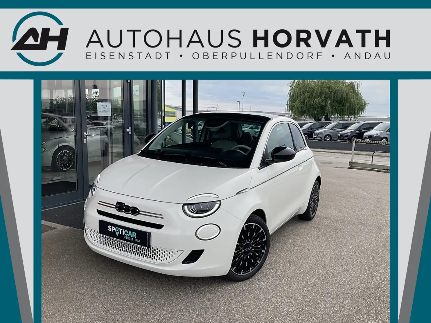 Fiat 500 Hatchback Hybrid La Prima Weiß - 1