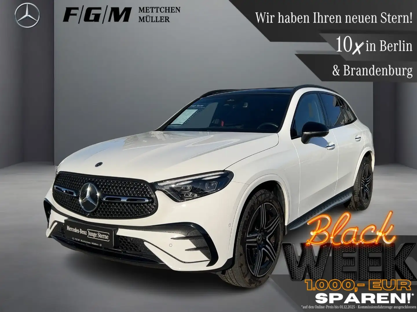 Mercedes-Benz GLC 300 d 4M AMG Line 360|Burm|DigiLight|KeyGo Weiß - 1