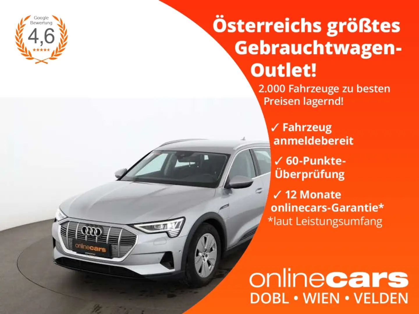 Audi e-tron 50 quattro Aut MATRIX LUFT RADAR NAVI PDC Silver - 1