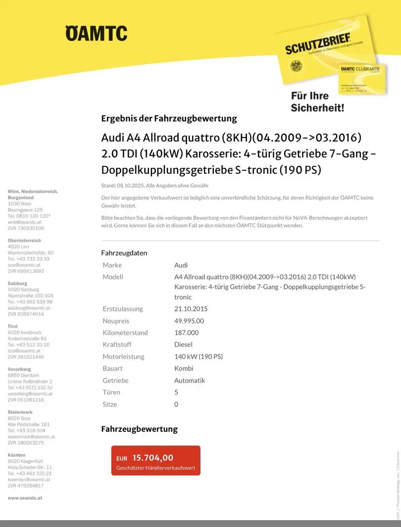 Audi A4 Export-Avant 2,0 TDI Quattro Aut. Blau - 2