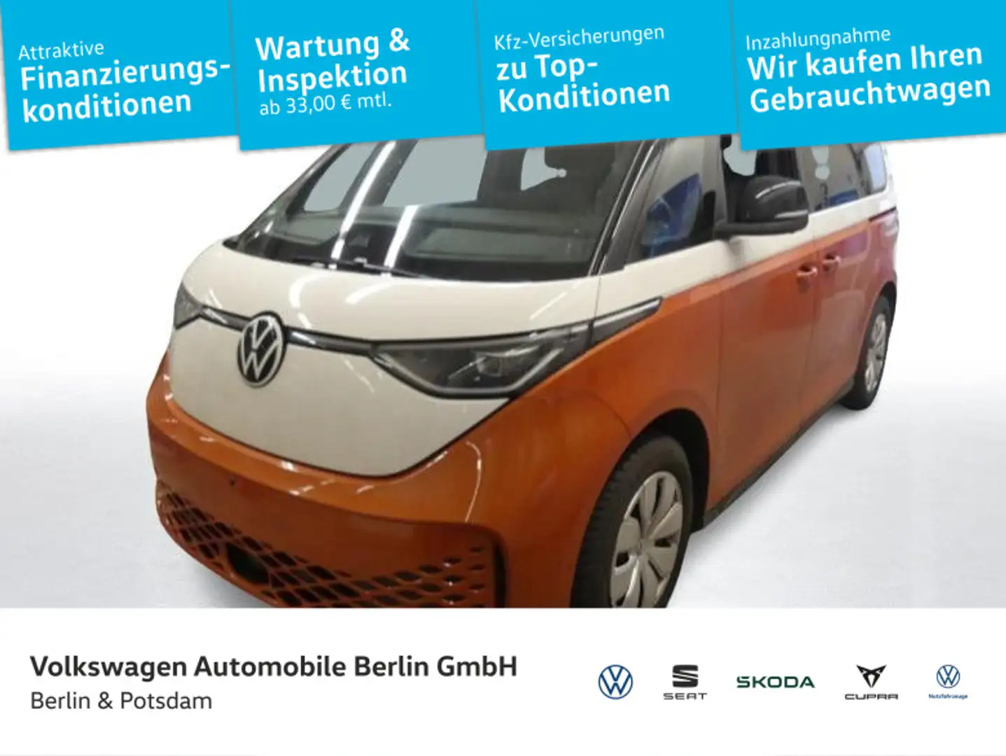Volkswagen ID. Buzz Pro Navi Telefon Kamera Klima LED SHZ Oranje - 1