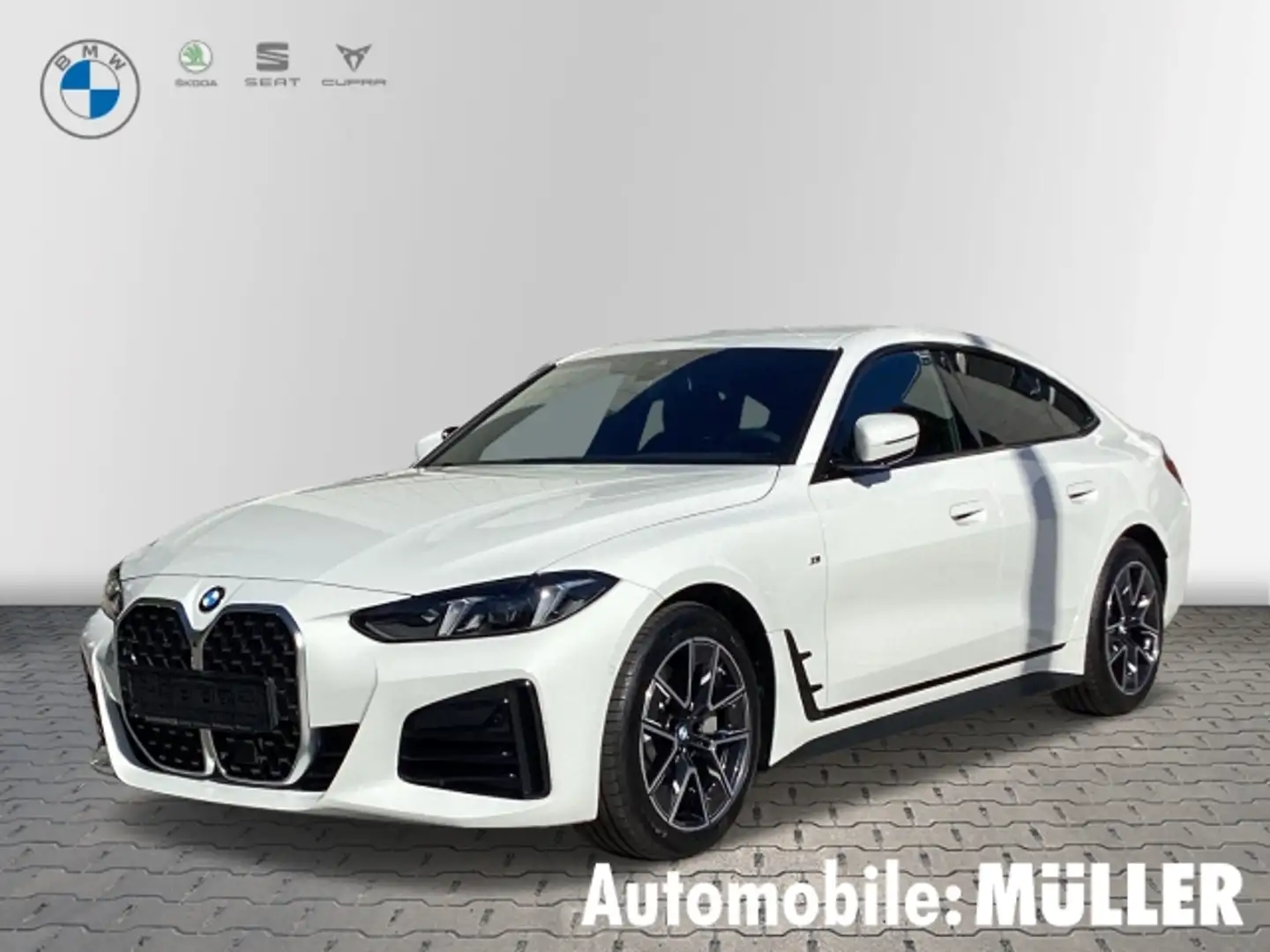 BMW 430 4er Gran Coupe i xDrive M Sport Navi Klima RFK Sit Weiß - 1