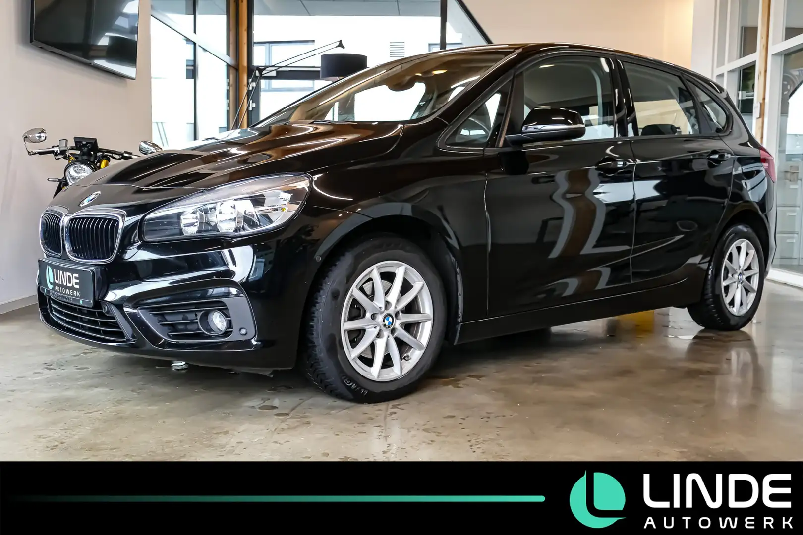 BMW 216 d Advantage |NAVI|SHZ|PDC|TEMPO|KLIMA|16 ALU Nero - 1