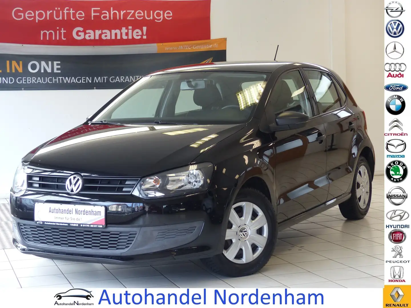 Volkswagen Polo 1.2 Trendline*KLIMA*5 TRG*TÜV NEU* Schwarz - 1