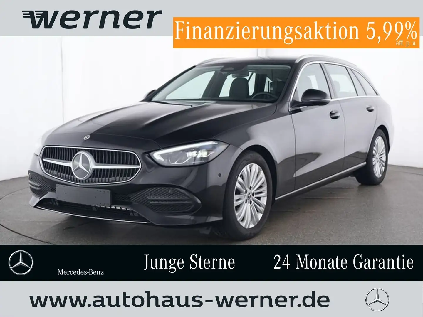 Mercedes-Benz C 180 T AVANTG-ADVAN-PLUS MEMORY WINTER VZA TOTW Schwarz - 1