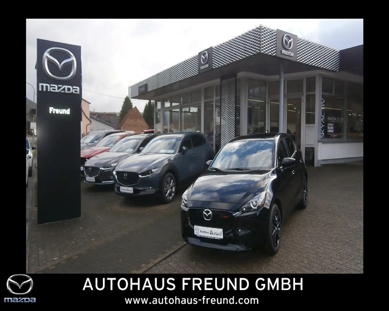 Mazda 2 1.5L e-SKYACTIV G 90ps HOMURA Zwart - 1