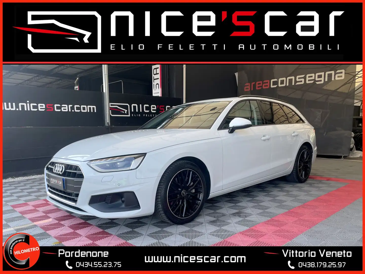 Audi A4 Avant 40 TDI S tronic Business Advanced Blanc - 1