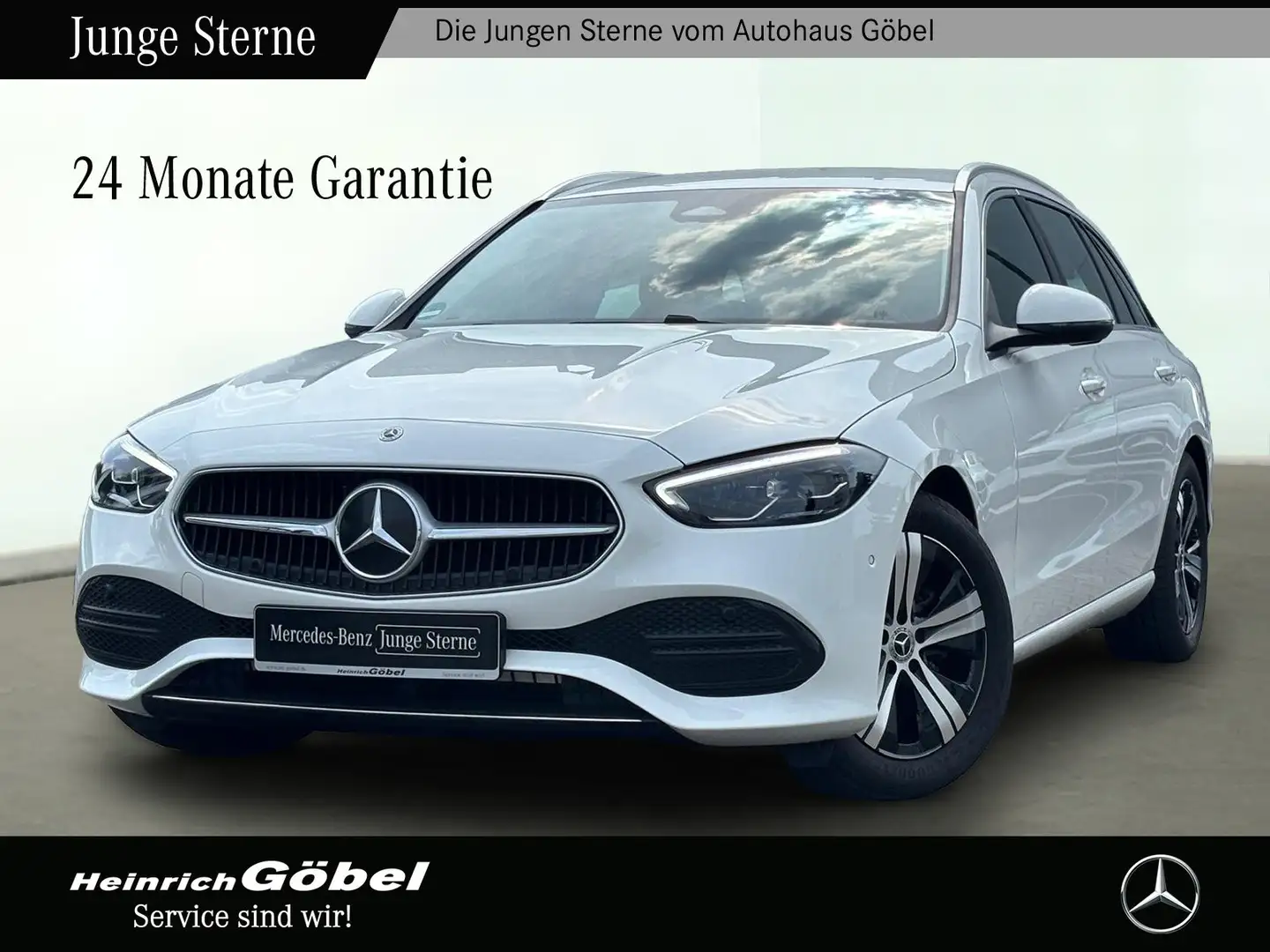 Mercedes-Benz C 180 T AVA-ADV AHK TW SHA WP KAM LED AMB GLA SI Weiß - 1