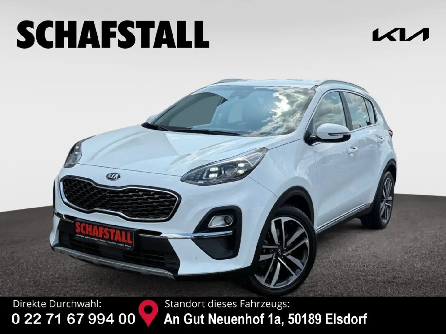 Kia Sportage 1.6 T-GDI DCT7 Spirit Technikpaket Navi Soundsyste Blanc - 1