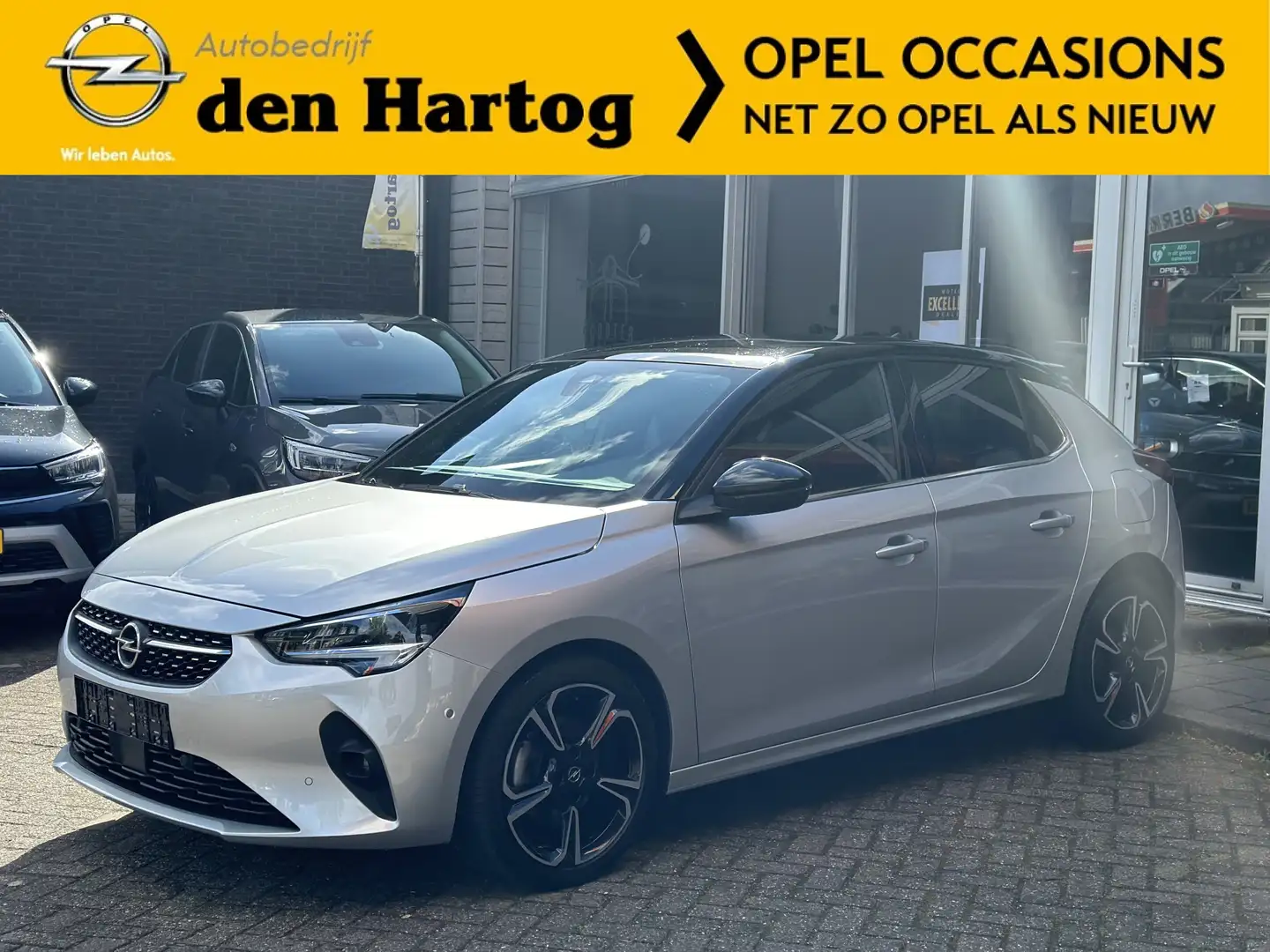 Opel Corsa 1.2 Elegance Panorama dak/Navi-Tel/ECC/Stoel en st Zilver - 1