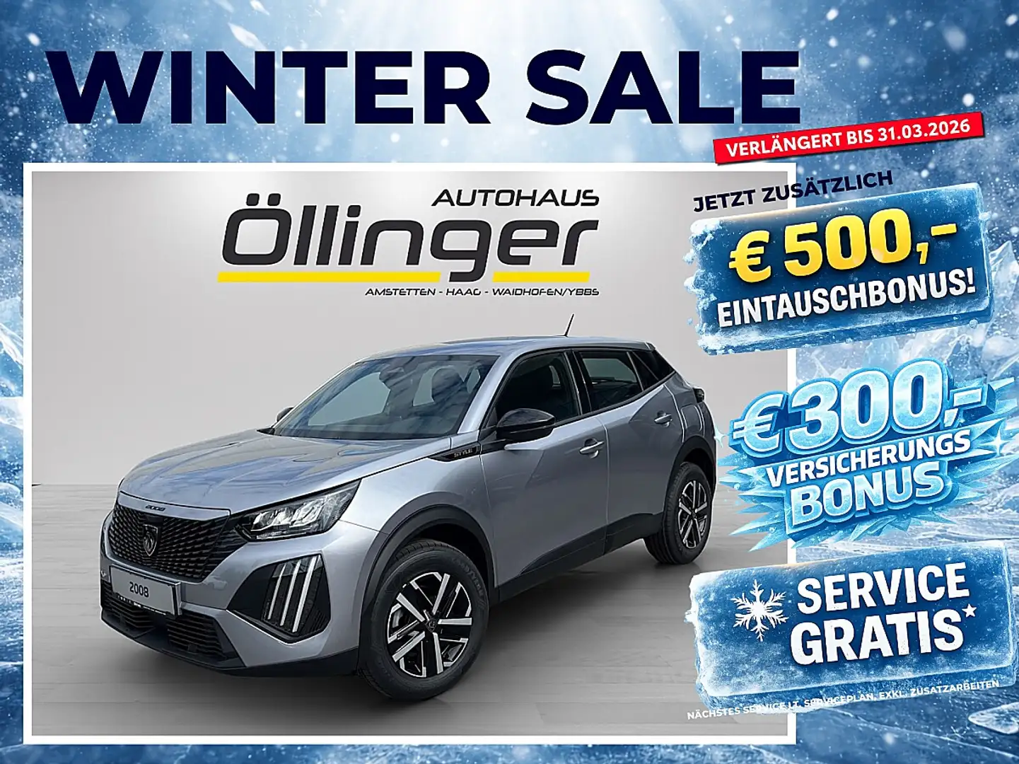 Peugeot 2008 PureTech 100 S&S Style 6-Gang-Manuell Grau - 1