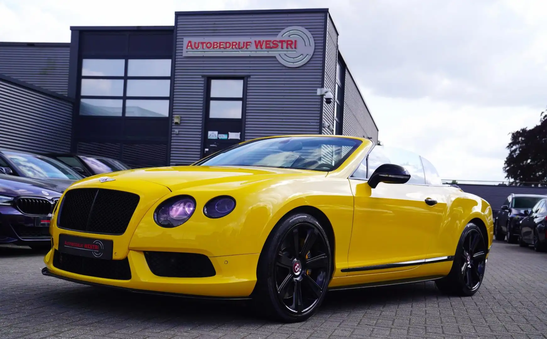 Bentley Continental GTC 4.0 V8S | Luxe leder met ruitmotief | MONACO YELLO Sárga - 1