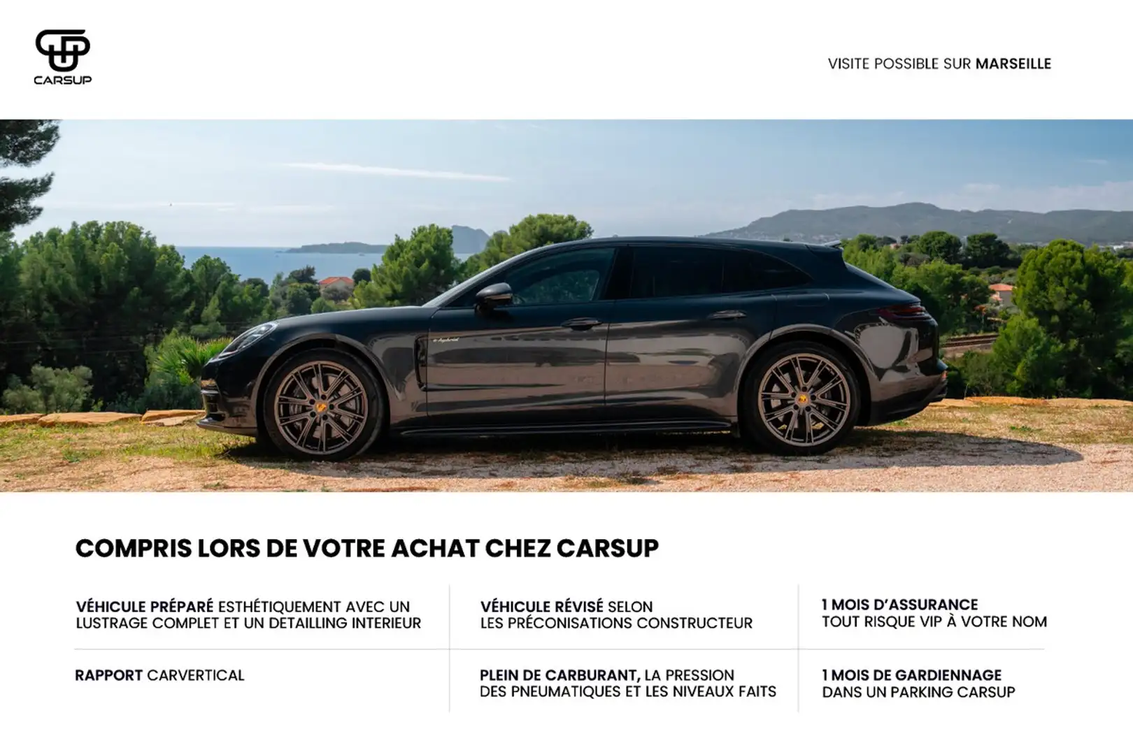 Porsche Panamera Sport Turismo 4 E-Hybrid Schwarz - 2