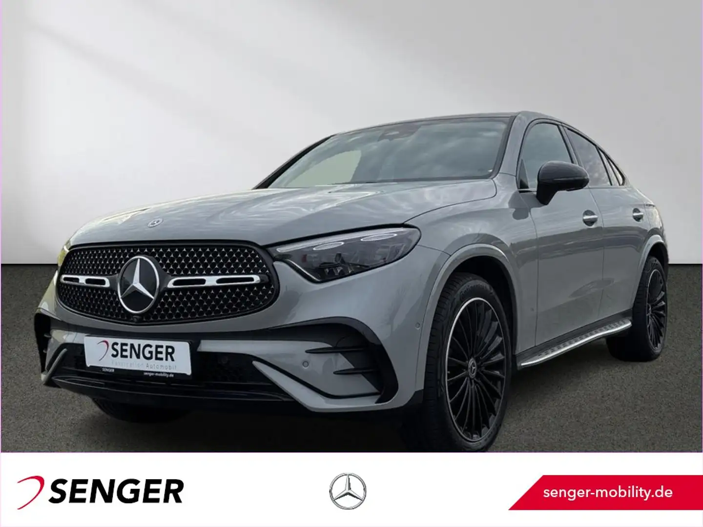 Mercedes-Benz GLC 300 d 4M Coupé AMG Panorama AHK Airmatic HUD Gris - 1