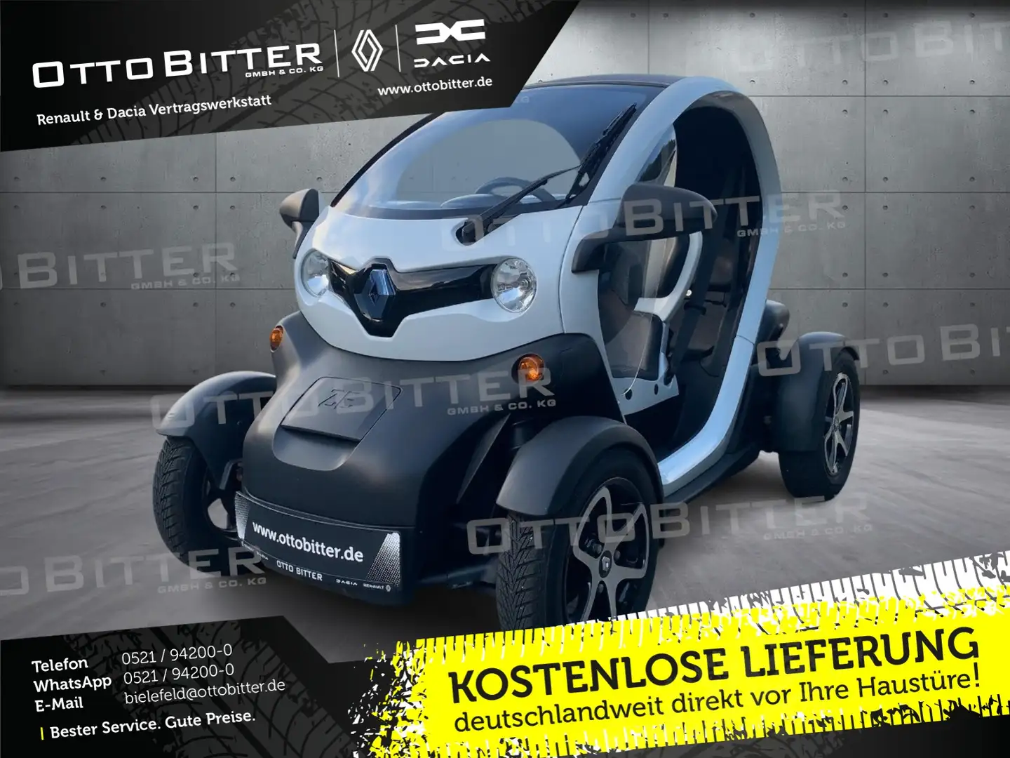 Renault Twizy Technic BATTERIEKAUF (6,1 kWh) ALU/SCHUKO Weiß - 1