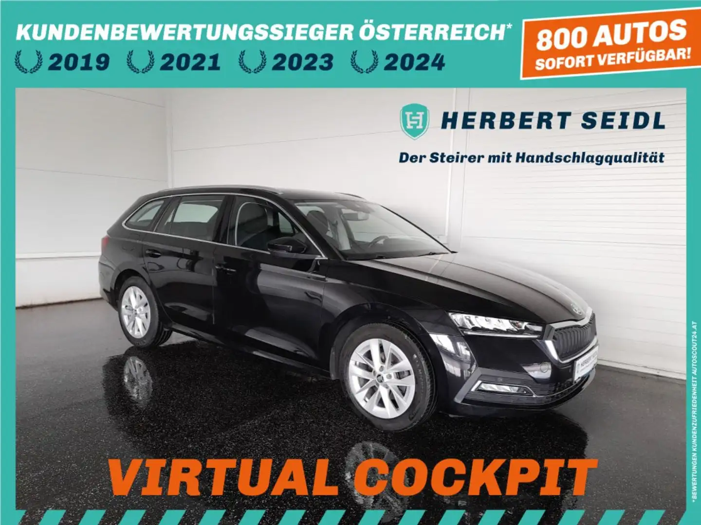 Skoda Octavia Combi STYLE 2,0 TDI DSG *LED & DYN BLINKER / HEAD-UP / VIRTUELL / NAVI / MEMORY SPORTSITZE / KAMERA* Schwarz - 1
