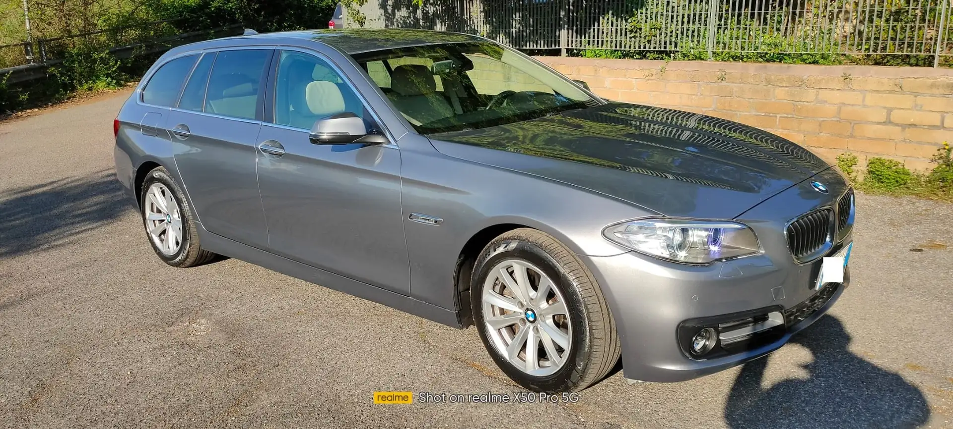 BMW 530 530d Touring E6 KM 185000 Pelle Cruise Navi... Gris - 2