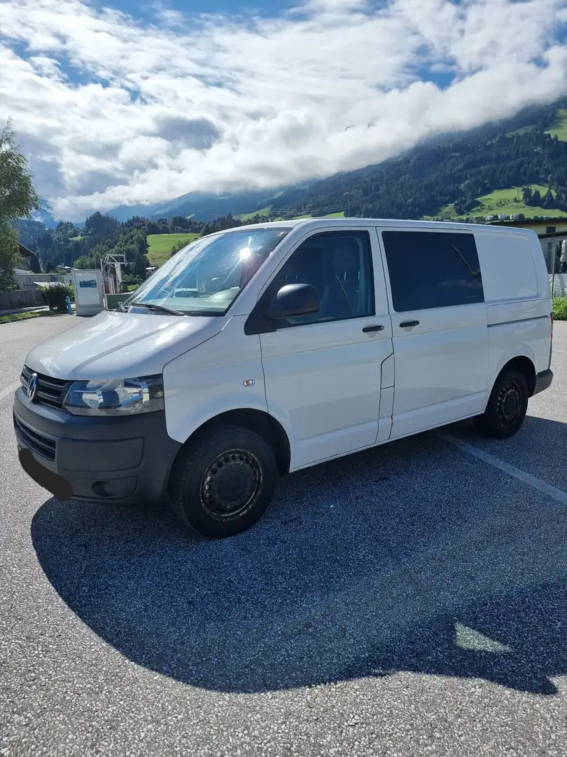 Volkswagen T5 Transporter Doka-Kastenwagen 2,0 TDI Allrad 140PS Weiß - 2