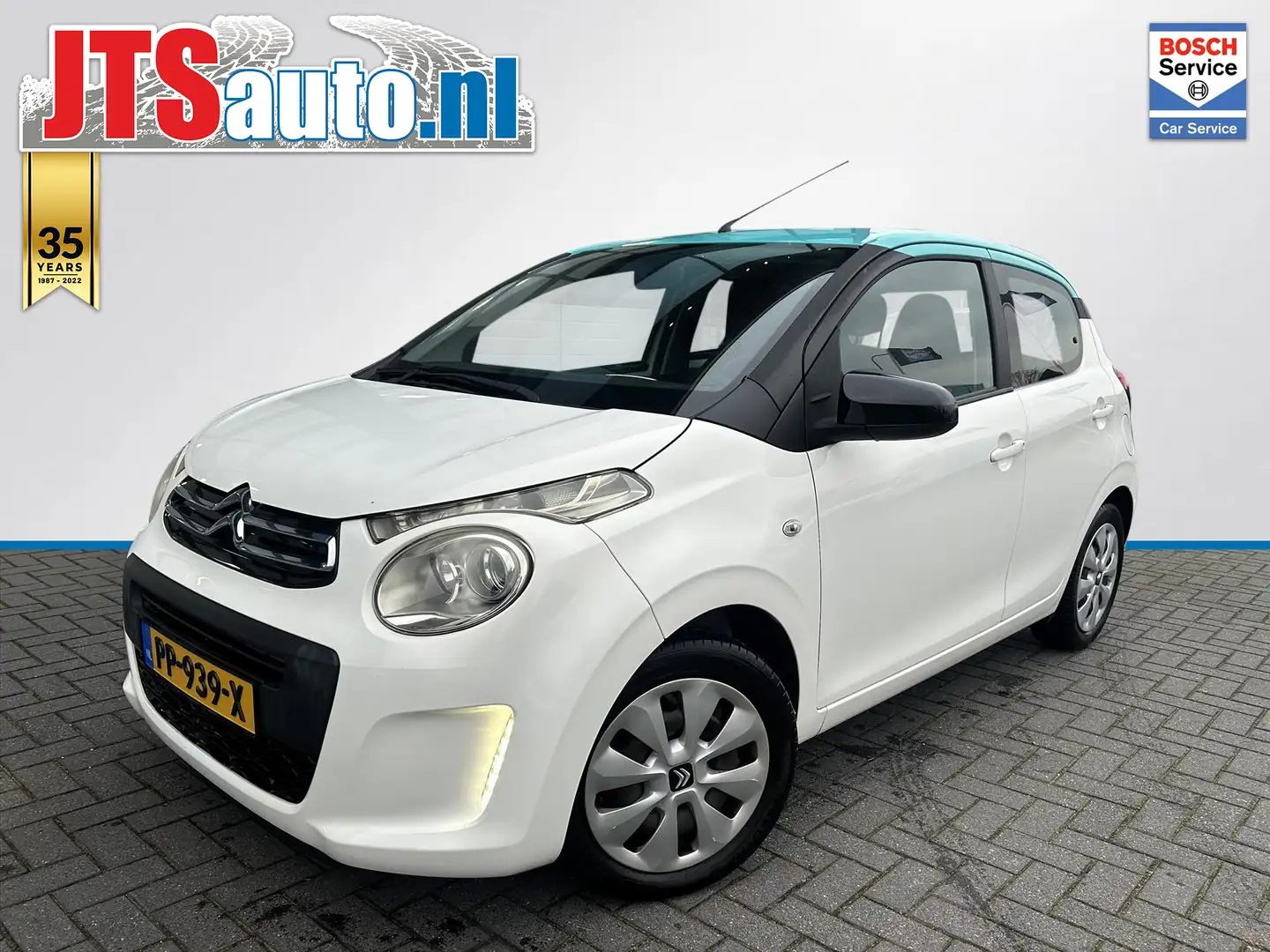 Citroen C1 1.0 e-VTi 68 AirDream Feel, Airco, BT, 12mnd Bovag Blanco - 1