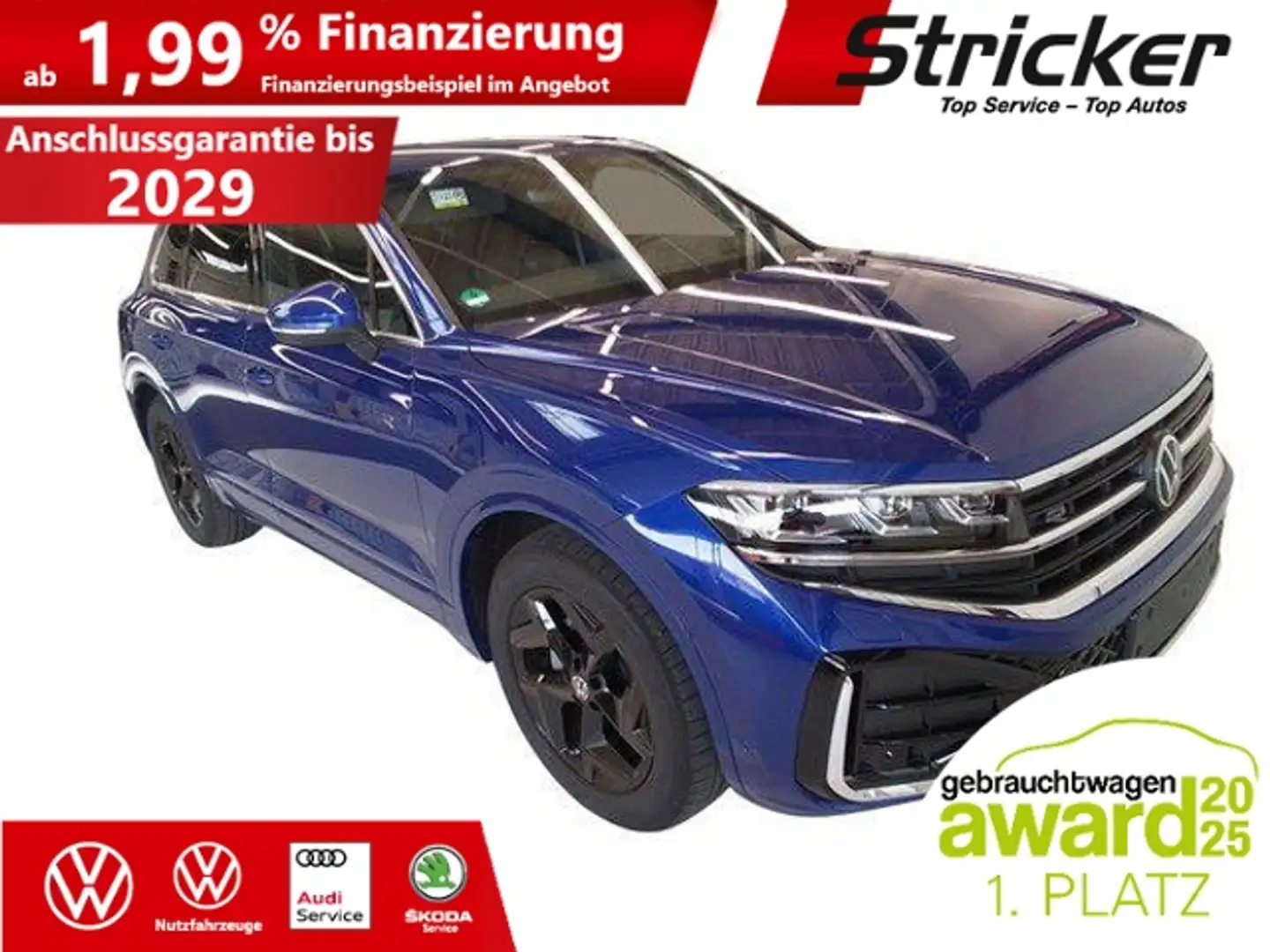 Volkswagen Touareg R-Line 3.0TDI 585,-ohne Anzahlung Neu 110.000,- Blauw - 2