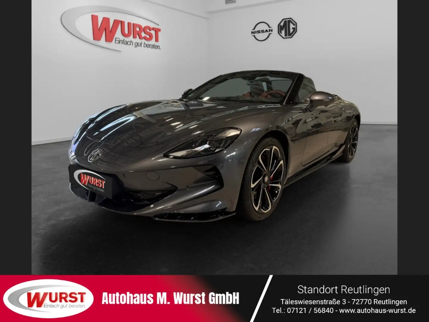 MG Cyberster XPOWER 77 kWh Cabrio 510 PS Allrad El.Verdeck CarP Gris - 1