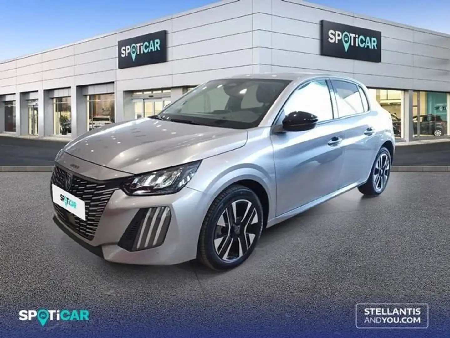 Peugeot 208 1.2 Hybrid Allure e-DCS6 110 Gris - 1