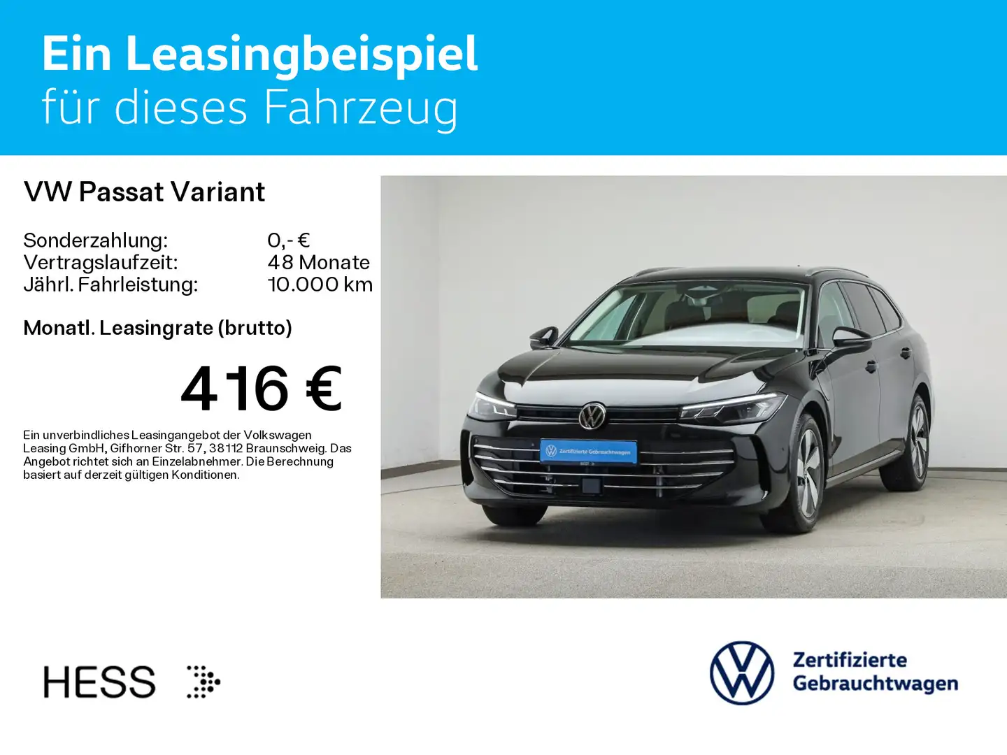 Volkswagen Passat Variant 1.5 e-Hybrid DSG BUSINESS*HUD*LED Schwarz - 2