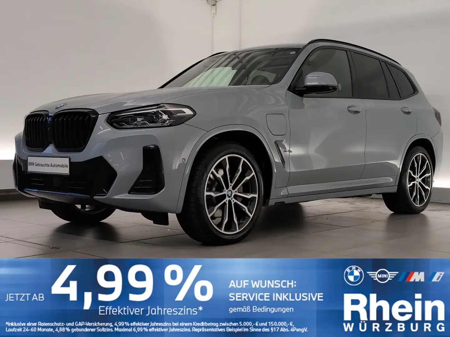 BMW X3 xDrive30e M Sport Navi/LED/HuD/HiFi/DAB/PaAS+ Navi Grau - 1