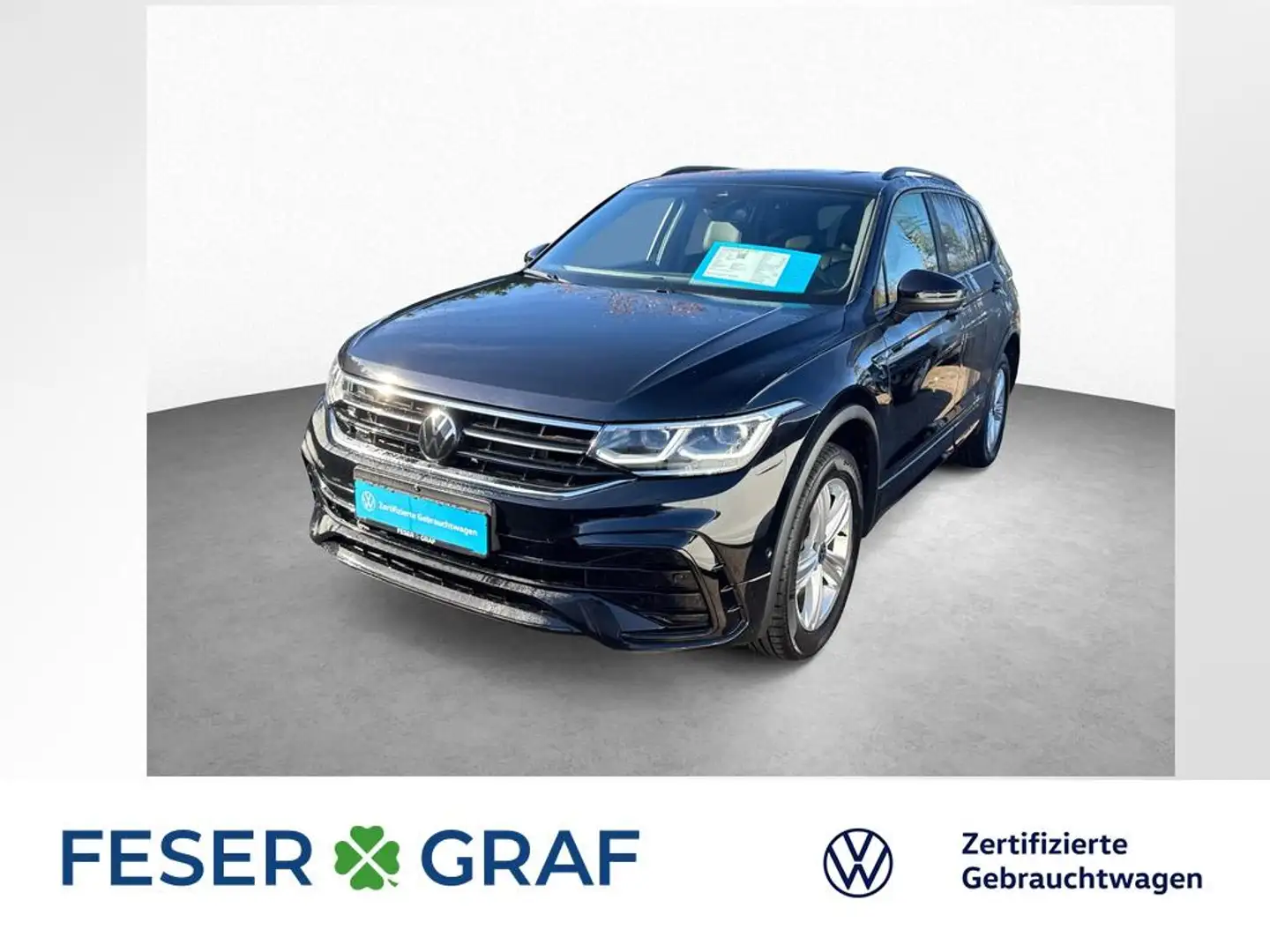 Volkswagen Tiguan Allspace 2.0 TDI DSG R-LINE PANO NAVI LED Schwarz - 1