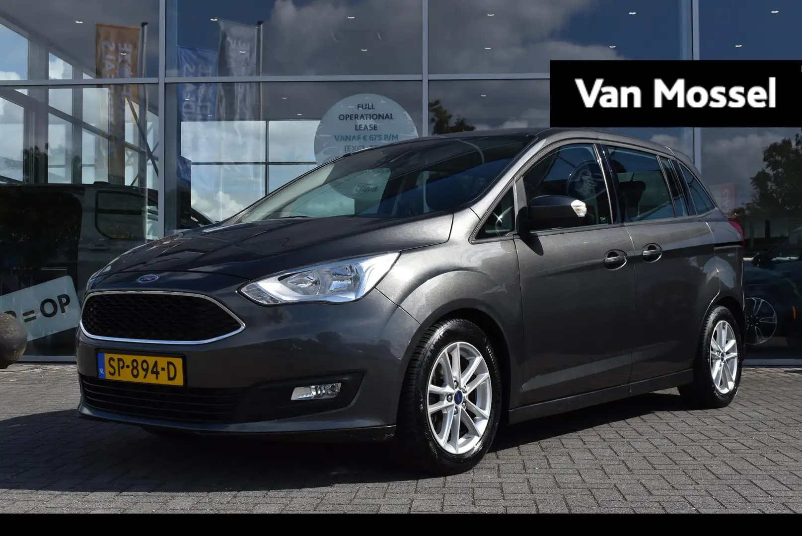 Ford Grand C-Max 1.0 Trend 7p. | 7 Persoons | Airco | Cruise Contro Grijs - 1